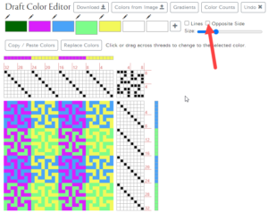 tiny screenshot of the Color Editor in action